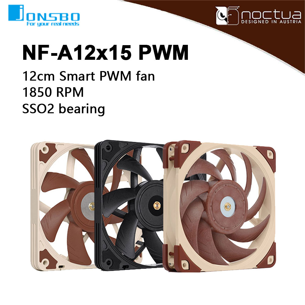 Case Fan Controller - Noctu NF-A12x15 PWM Chromax. HITAM. swap