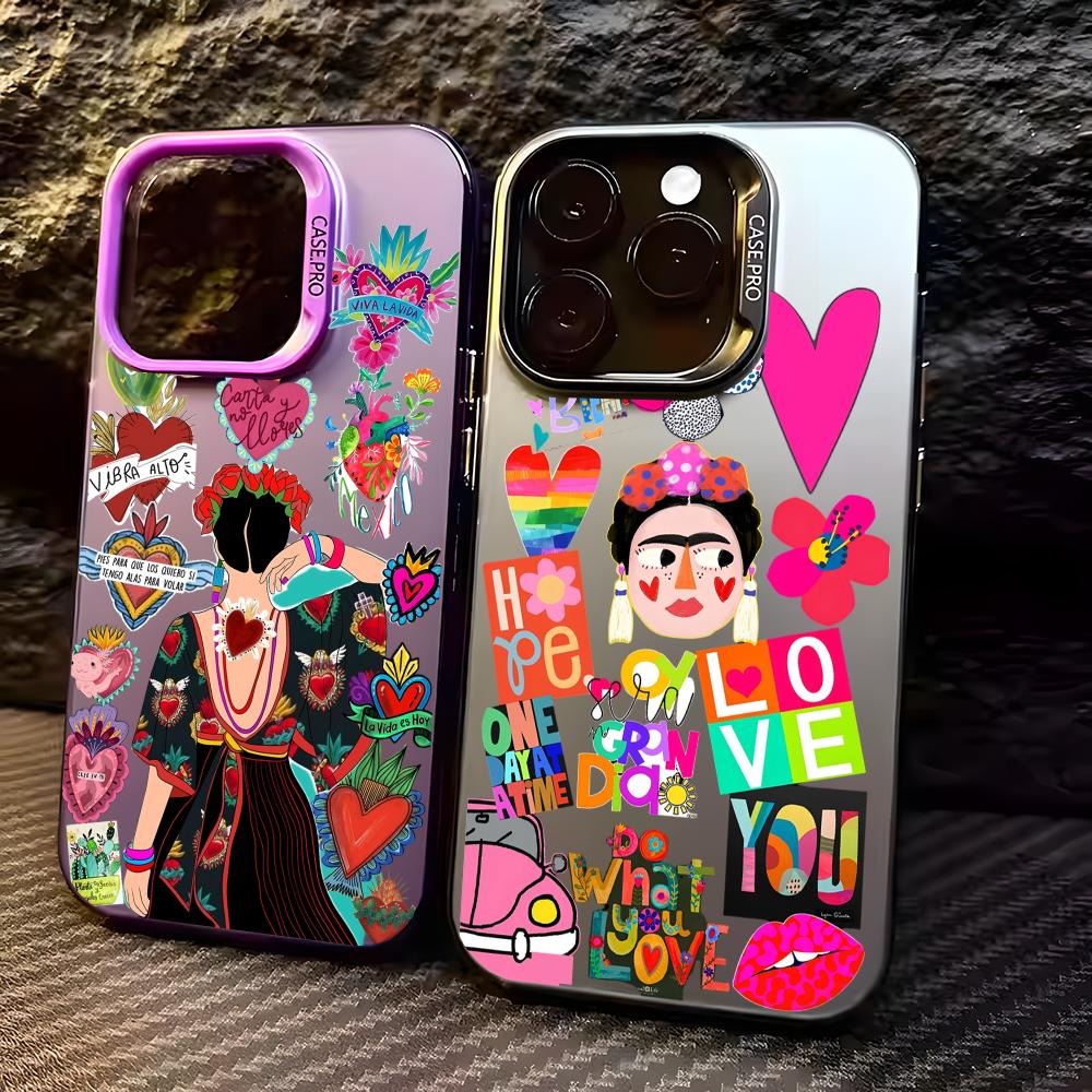 Matte Pc Case - Casing HP Desain Frida Kahlo Untuk