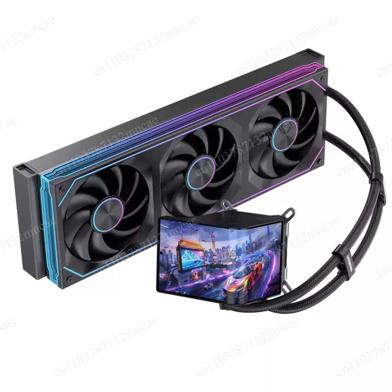 Case Fans - Pendingin CPU Cair 360mm dengan Layar