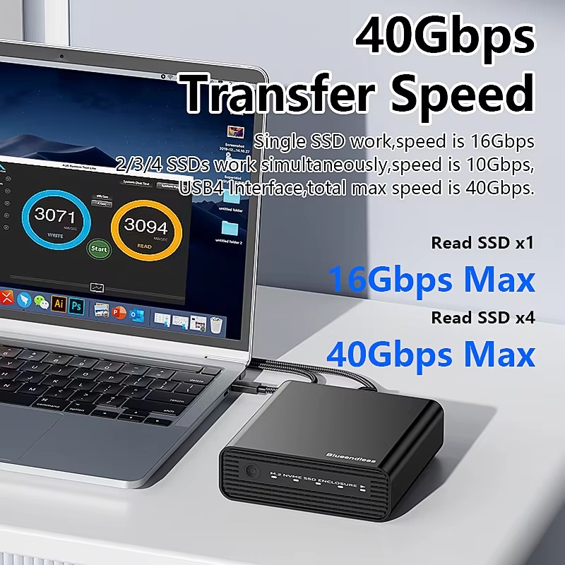 Casing Eksternal SSD NVME Alum - Case Fans ulasan dan harga