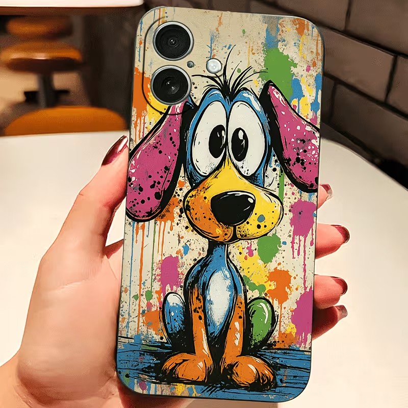 Casing HP TPU Motif Anjing War - Mini Pc Case ulasan dan harga