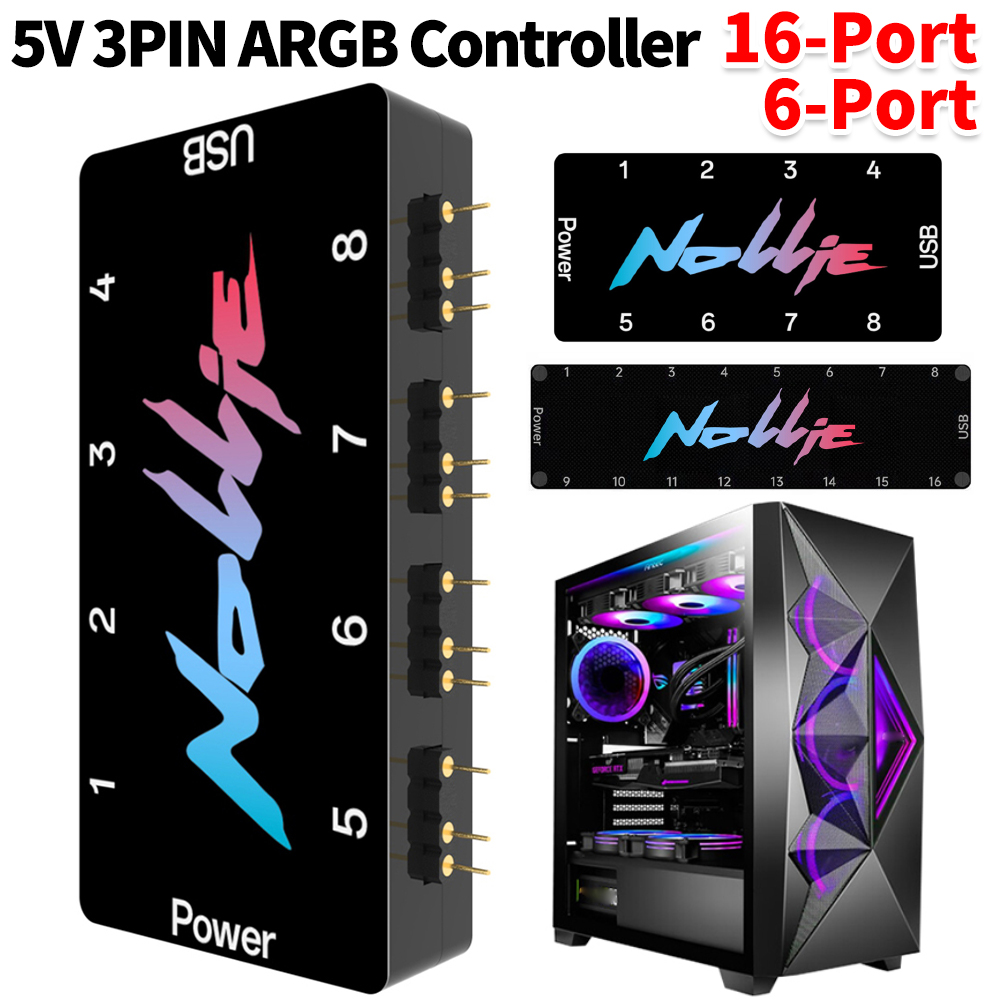 Pengontrol ARGB 5V 3PIN 8 Arah - Case Fan Controller ulasan dan harga