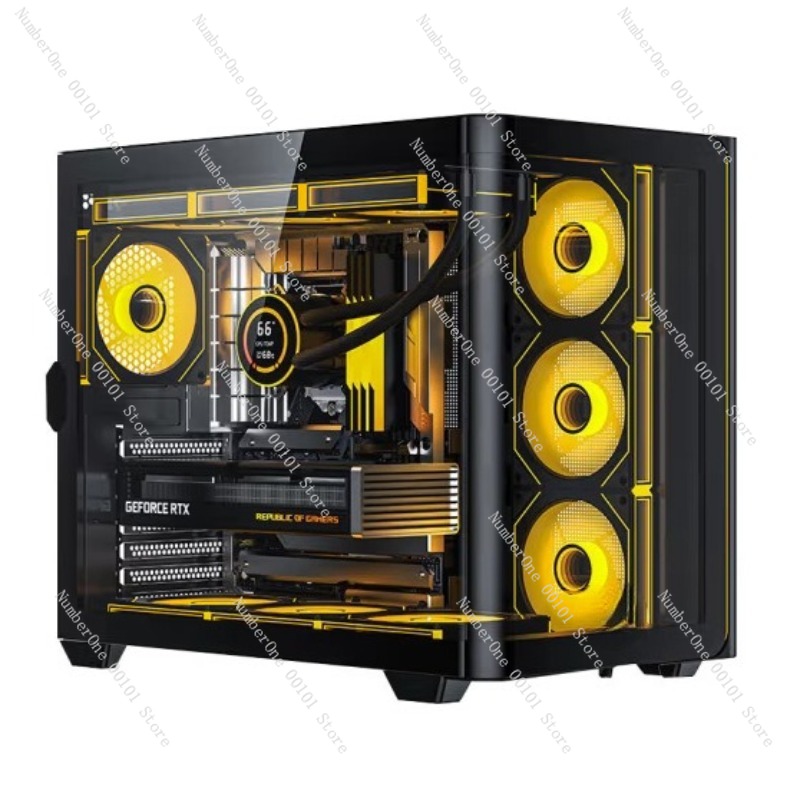 Casing PC Desktop Kaca Lengkun - Atx Case ulasan dan harga