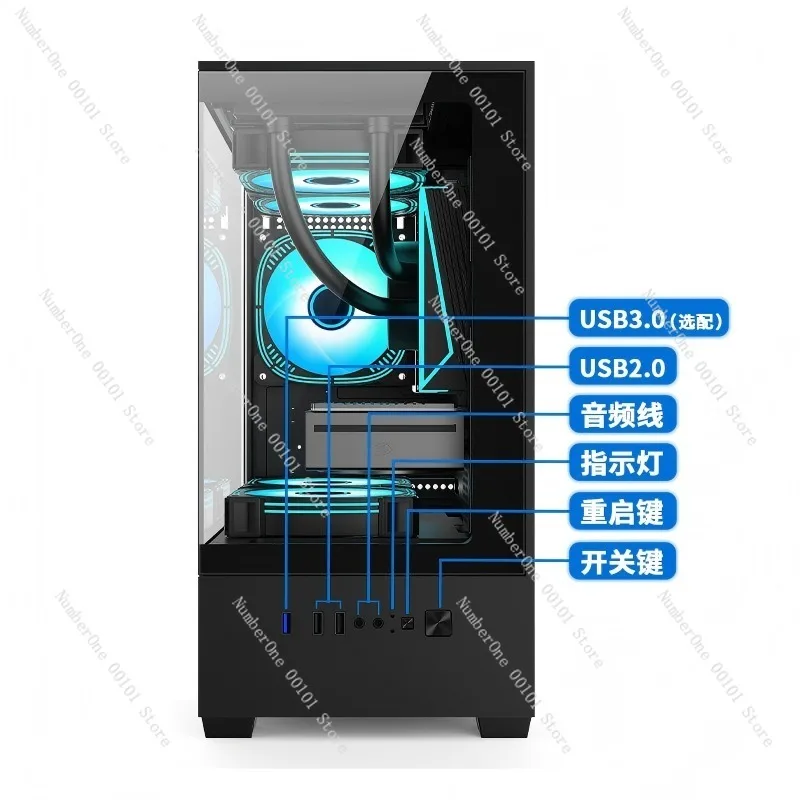 Casing Komputer Desktop ES8 Se - Atx Case ulasan dan harga