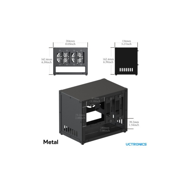 UCTRONICS Raspberry Pi Cluster - Case Fans ulasan dan harga