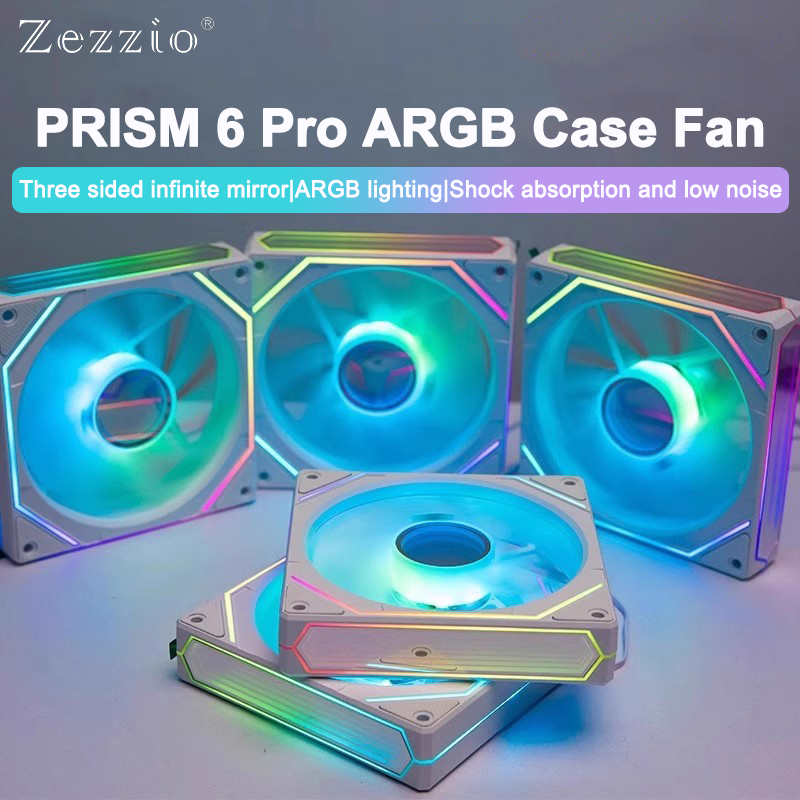 ZEZZIO PRISM 6 PRO 120mm ARGB  - Case Fan Controller ulasan dan harga