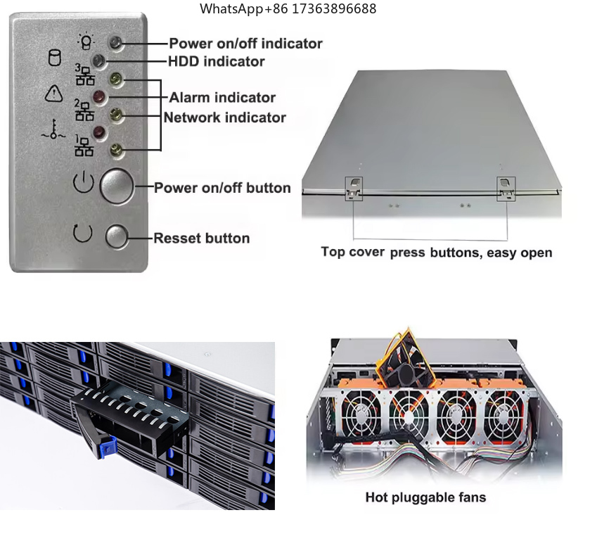 Casing Server Rak 4U dengan 24 - Case Fans ulasan dan harga